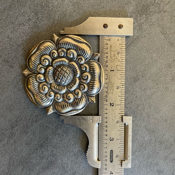 Henrik Møller Trondhjem Rose Pendant & Brooch Rare Vintage Norse Design - Picture 13 of 13